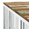 vidaXL Coffee Table Silver Stainless steel 39.4 in x 39.4 in x 19.7 in
