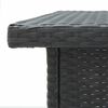 vidaXL Garden Bar Set Black PE Rattan Medium Durable Bar Set