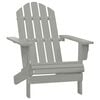 vidaXL Garden Chair Grey Solid Fir Wood Large Detachable Garden Chair