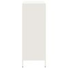 vidaXL Highboard White Cold-rolled steel Tall Highboard Rectangular