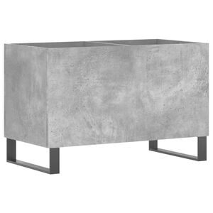 vidaXL Record Cabinet Concrete Grey Engineered wood, iron Medium