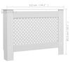 vidaXL Radiator Covers 2 pcs White 44.1"x7.5"x32.1" MDF