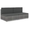 vidaXL Garden Sofa Gray and anthracite