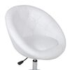 vidaXL Lounge Chair White PVC, Polyester, Cotton, Polyurethane, Steel