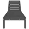 vidaXL Sun Lounger Set of 2 Grey Solid Pine Wood Large