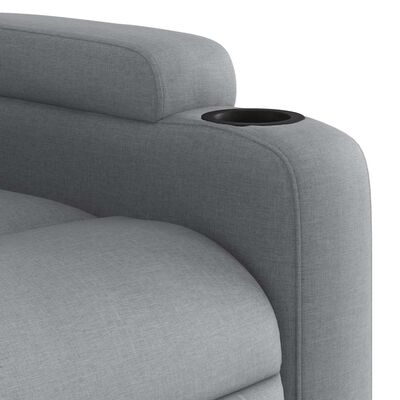 Close-up of upper armrest showing cushion and seam