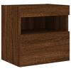 vidaXL TV Wall Cabinet Brown Oak Engineered Wood Modern Floating TV Unit