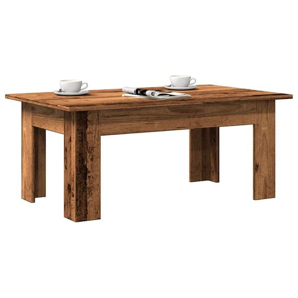 vidaXL Coffee Table Old wood Engineered wood Medium Durable