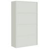 vidaXL File Cabinet Light Grey Powder-coated Steel Extra Wide