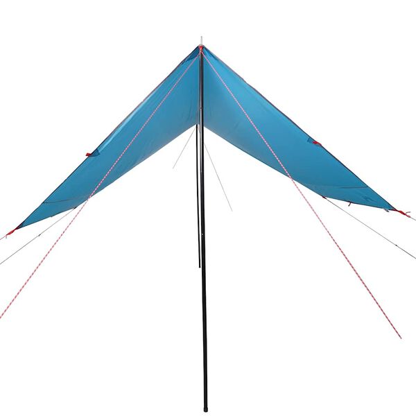 vidaXL Camping Tarp Blue 169.3x149.6x82.7" Waterproof