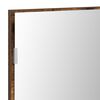 vidaXL Mirror Brown 31.50 x 14.57 in Glass and Engineered Wood