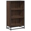 vidaXL Book Cabinet Brown oak Engineered wood, metal Medium Book Cabinet