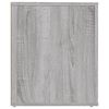 vidaXL Bedside Cabinet Set of 2 Grey Sonoma Engineered wood Standard