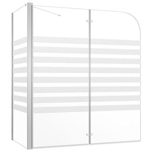 vidaXL Bath Enclosure 47.2"x26.8"x51.2" Tempered Glass Stripe