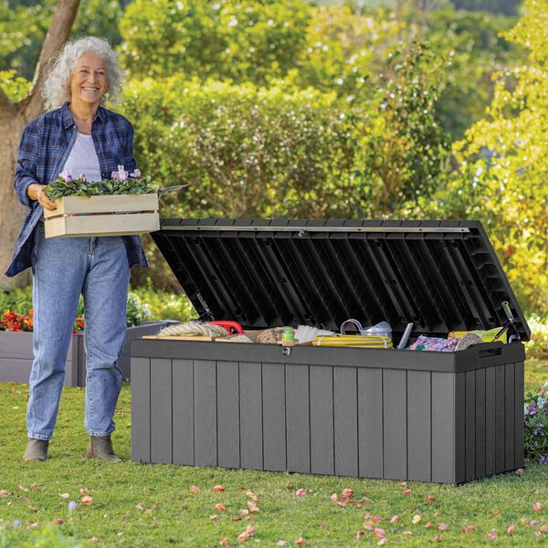 Keter Outdoor Storage Box Gray Evotech Large Outdoor Storage Box