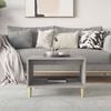 vidaXL Coffee Table Grey Sonoma Engineered Wood Small Coffee Table