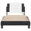vidaXL Bed Frame Black and White