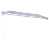 vidaXL Retractable Awning Blue and White