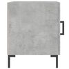vidaXL Bedside Cabinet Set of 2 Concrete grey Engineered wood, iron