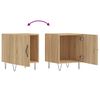 vidaXL Bedside Cabinet Sonoma oak Engineered wood Medium Bedside Cabinet