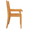 vidaXL Dining Chair Set of 3 Natural Acacia Solid Acacia wood Standard