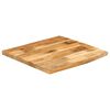 vidaXL Table Top Natural wood color Solid mango wood 15.7x15.7 in