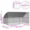 vidaXL Chicken Cage 2 pcs Silver 157.48 x 78.74 x 78.15 in