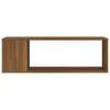 vidaXL TV Cabinet Brown Oak Engineered Wood Compact TV Cabinet