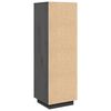 vidaXL Highboard Grey Solid Pine Wood Tall Highboard Rectangular