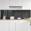 vidaXL Kitchen Backsplash 2 pcs Dark Grey 39.37 x 23.62 in