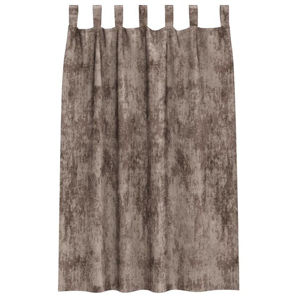 vidaXL Velvet Curtains 2 pcs Cappuccino 68.90 x 55.12 in Velvet