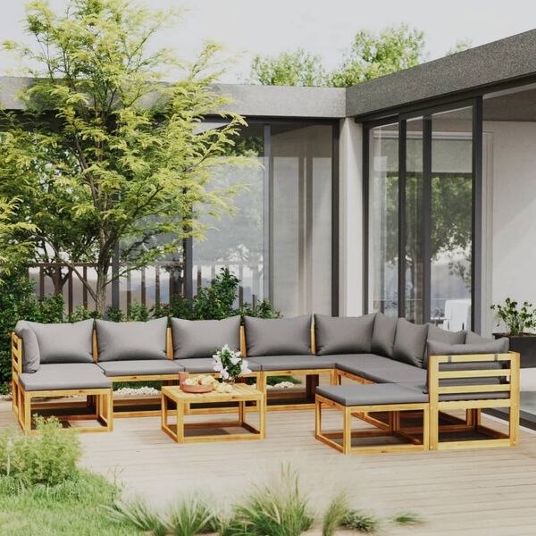 vidaXL Garden Lounge Set Dark grey