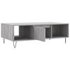 vidaXL Coffee Table Gray Sonoma Engineered wood, Iron Medium