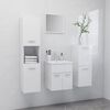 vidaXL Bathroom Furniture Set High gloss white Engineered wood, acrylic