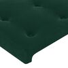 vidaXL Headboards 2 pcs Dark Green 31.5"x2"x30.7"/34.6" Velvet