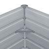 vidaXL Raised Garden Bed Grey Galvanized Steel 50.8x50.8x18.1 in