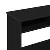 vidaXL Desk Black Engineered wood 31.5 in x 15.7 in x 29.5 in Desk