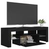 vidaXL TV Cabinet Black Engineered wood 47.2 x 13.8 x 15.7 in TV Cabinet