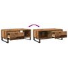 vidaXL Coffee Table Old wood Engineered wood, metal Small Coffee Table