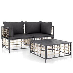 vidaXL Garden Lounge Set Anthracite