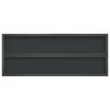 vidaXL Wall Shelf Black Stainless steel with black coating Medium