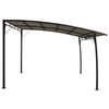vidaXL Sunshade Awning Taupe Powder-coated steel, 100% polyester