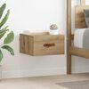 vidaXL Wall-mounted Bedside Cabinet Artisan Oak