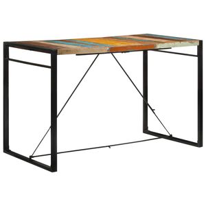vidaXL Bar Table Multicolor Reclaimed wood Medium Industrial Bar Table