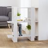 vidaXL Book Cabinet White Engineered wood Medium Book Cabinet