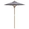 vidaXL Garden Parasol Dark gray 150 x 150 x 210 cm bamboo