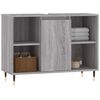 vidaXL Bathroom Cabinet Grey Sonoma Engineered wood, iron Medium