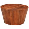 vidaXL Coffee Table Natural Wood Tones Solid Rough Mango Wood Low