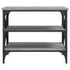 vidaXL TV Cabinet Grey Sonoma Engineered Wood 23.6 x 15.7 x 19.7 in