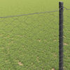 vidaXL Hexagon Fence Grey 5.25 x 328.08 ft PVC